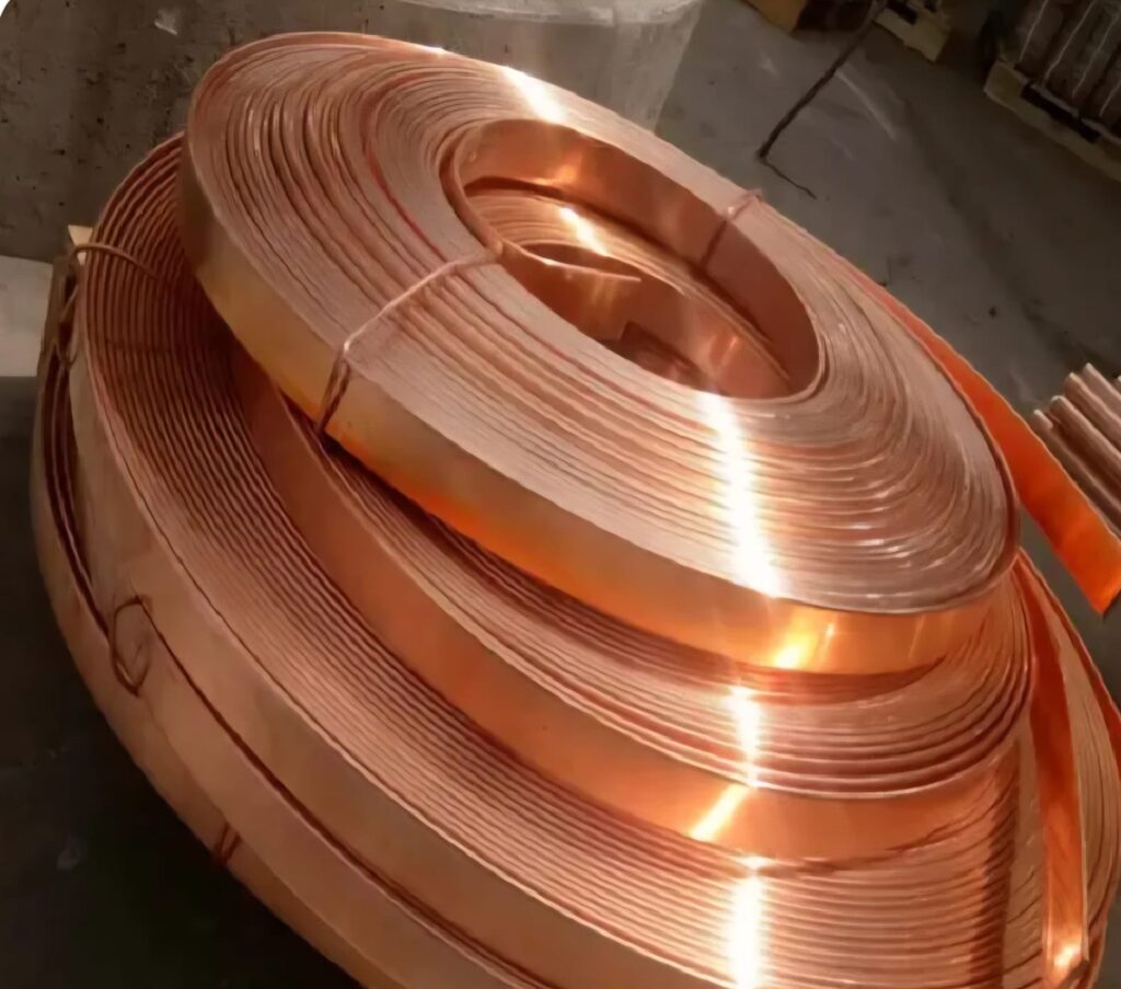 Planchuelas y barras de cobre